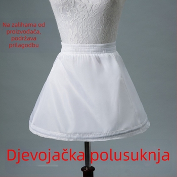 Dječja podšivka za haljinu, kratka princes suknja, s podesivim volumenom