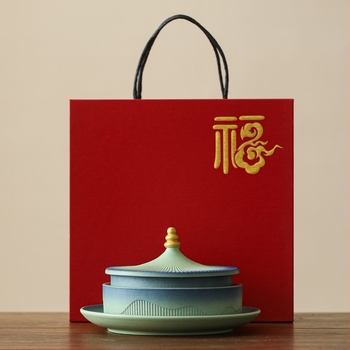 Porcelanski tanjur za voće, New Chinoiserie, Premium kvaliteta, Brend First Gift