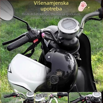 Zaključavanje kacige za električni motocikl - protiv krađe, mehaničko zaključavanje, univerzalni kuka za košaru bicikla (Tip: Mehanički; Marka: Neck Strength; Materijal: Drugo; Opseg primjene: Redovan; Razmak zaključne šipke: Redovan)