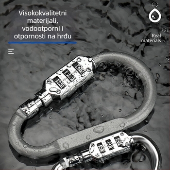 Mehanički kombinacijski zaključak za ormarić za skladištenje (ZH-GS1), cinkova legura, marka Zhan Han-Levy; pogodno za motocikle, električna vozila i bicikle.