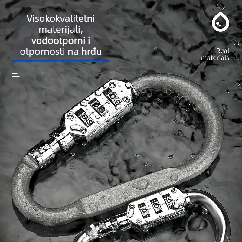 Mehanički kombinacijski zaključak za ormarić za skladištenje (ZH-GS1), cinkova legura, marka Zhan Han-Levy; pogodno za motocikle, električna vozila i bicikle.