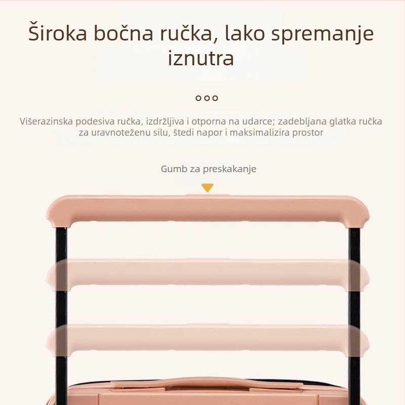 Slatka karikatura putni kofer sa širokom teleskopskom ručkom, kodiranom bravom, tihim okretljivim kotačićima, čvrst i izdržljiv za učenike