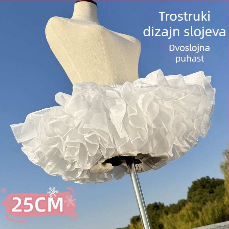 Lolita suknja bez kostiju s COS unutarnjim petticoatom, za odrasle