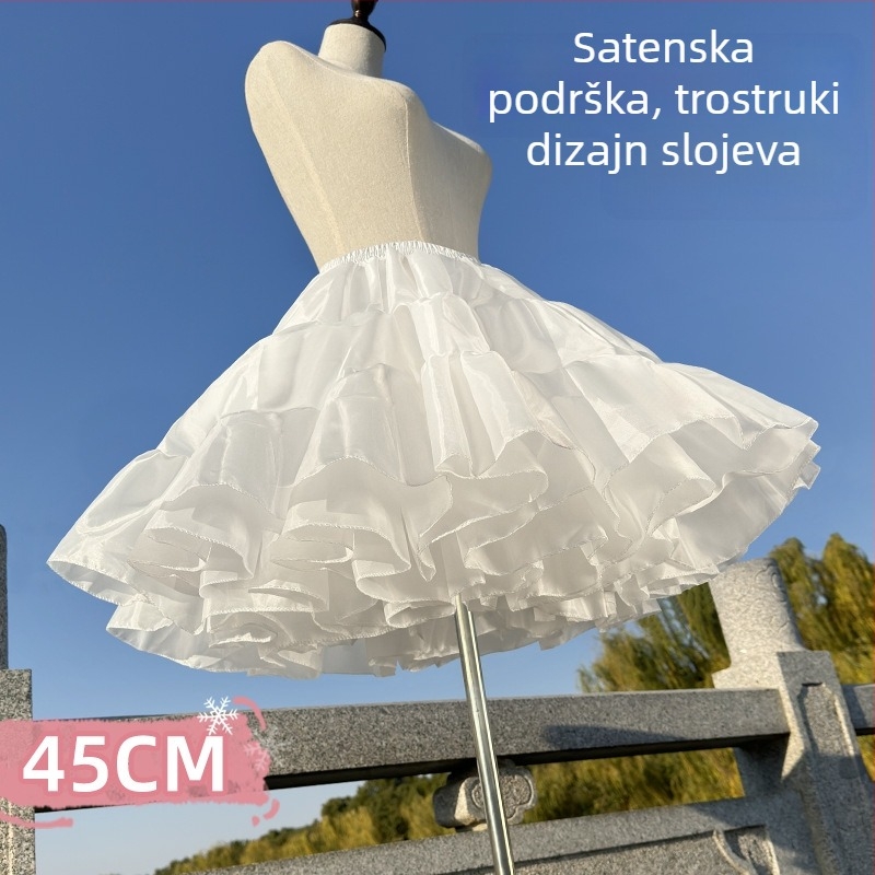 Lolita suknja bez kostiju s COS unutarnjim petticoatom, za odrasle