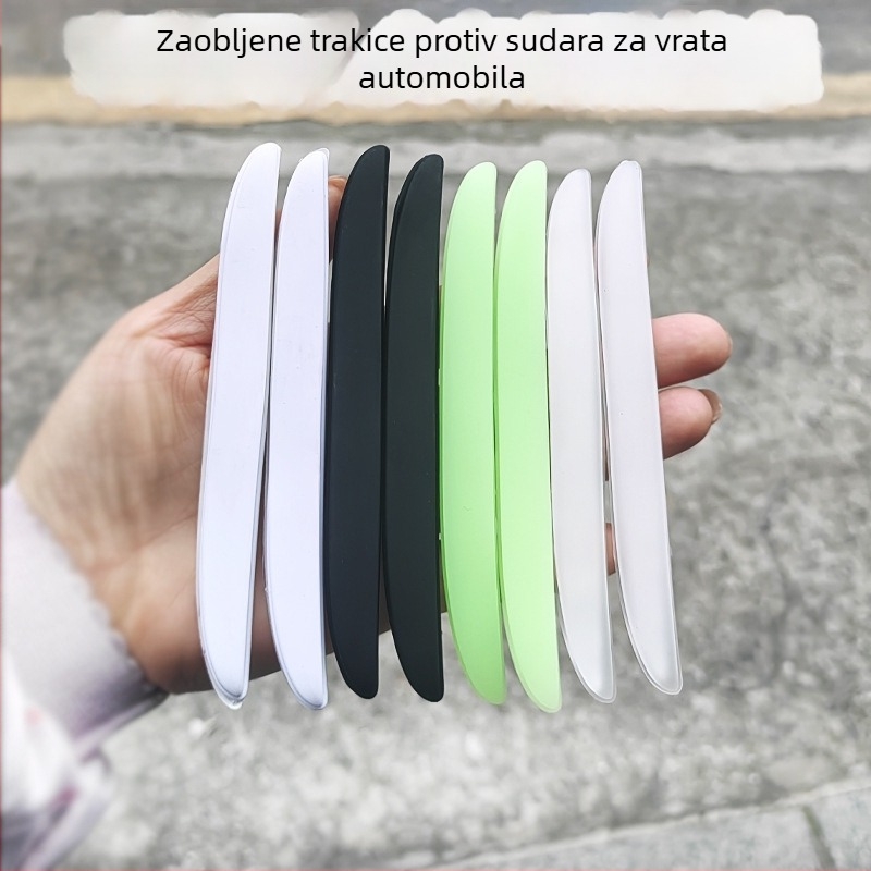 Deep top PVC zaštitna traka protiv sudara za vrata, zakrivljeni krajevi s oštrim vrhovima, univerzalni tip