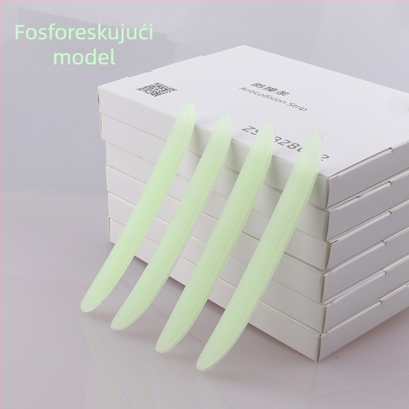 Deep top PVC zaštitna traka protiv sudara za vrata, zakrivljeni krajevi s oštrim vrhovima, univerzalni tip