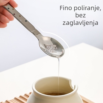 FaSoLa dječja žlica od nehrđajućeg čelika, moderan jednostavan stil, jednobojni uzorak, vrhunska kvaliteta