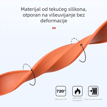 Silikonska anti-udarna traka za vrata automobila, univerzalna kompatibilnost | Materijal: silikon; Tip: anti-udarna traka; Primjena: vrata automobila