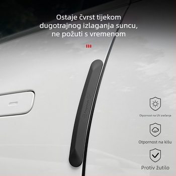 Silikonska anti-udarna traka za vrata automobila, univerzalna kompatibilnost | Materijal: silikon; Tip: anti-udarna traka; Primjena: vrata automobila