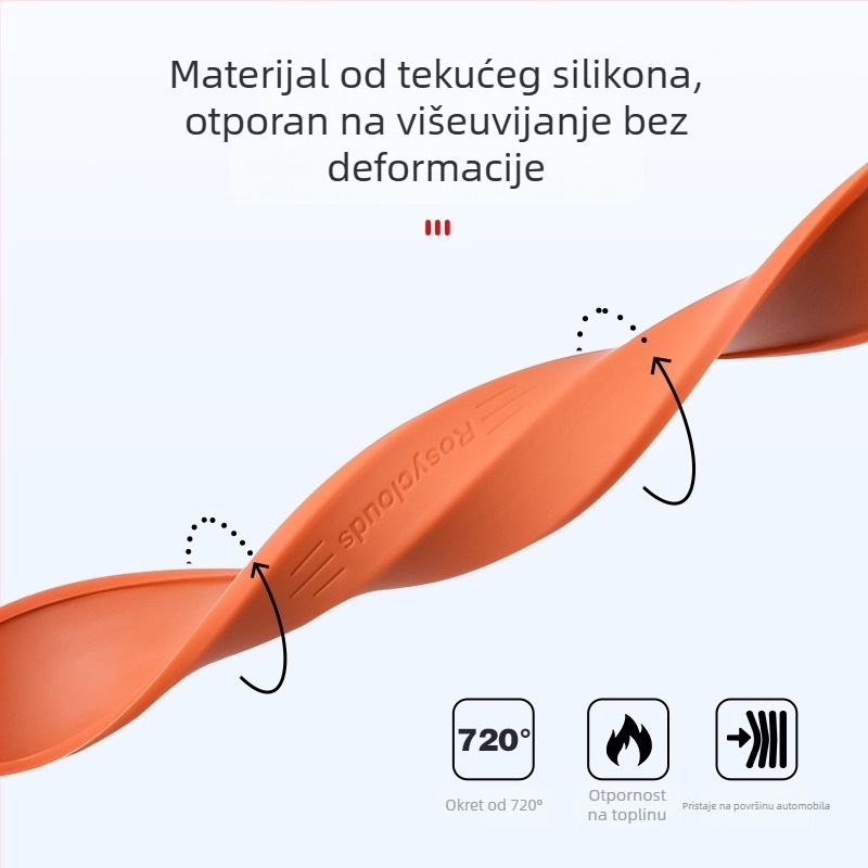 Silikonska anti-udarna traka za vrata automobila, univerzalna kompatibilnost | Materijal: silikon; Tip: anti-udarna traka; Primjena: vrata automobila