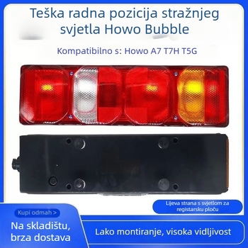 Howo A7 zadnje svjetlo – LED 10W, 24V, kućište od tvrdog akrila