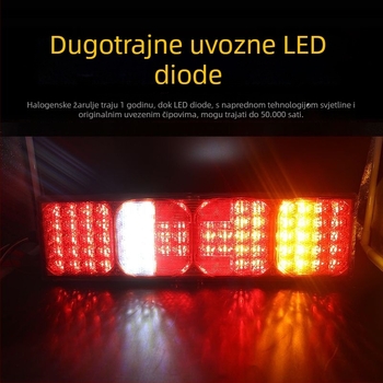 Howo A7 zadnje svjetlo – LED 10W, 24V, kućište od tvrdog akrila