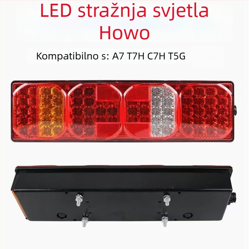 Howo A7 zadnje svjetlo – LED 10W, 24V, kućište od tvrdog akrila