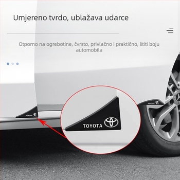 Pojas protiv sudara za vrata automobila, mali trokutasti zaštitni naljepnica kuta, PVC materijal, univerzalni modeli