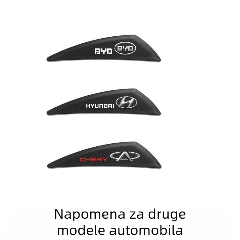 Pojas protiv sudara za vrata automobila, mali trokutasti zaštitni naljepnica kuta, PVC materijal, univerzalni modeli
