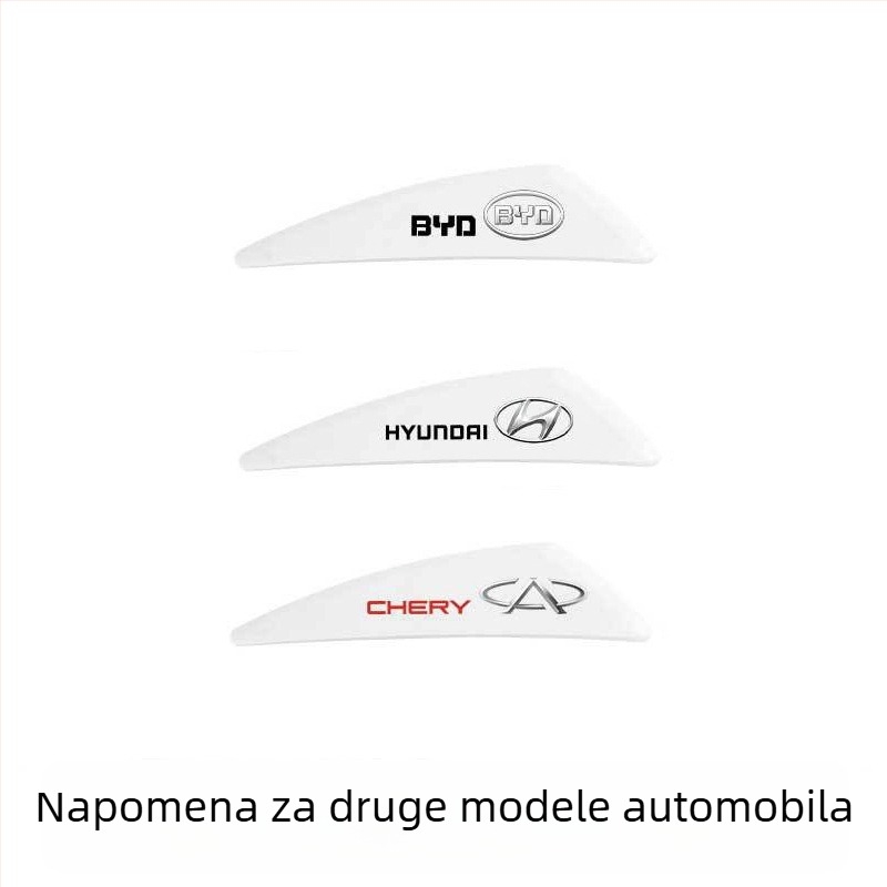 Pojas protiv sudara za vrata automobila, mali trokutasti zaštitni naljepnica kuta, PVC materijal, univerzalni modeli