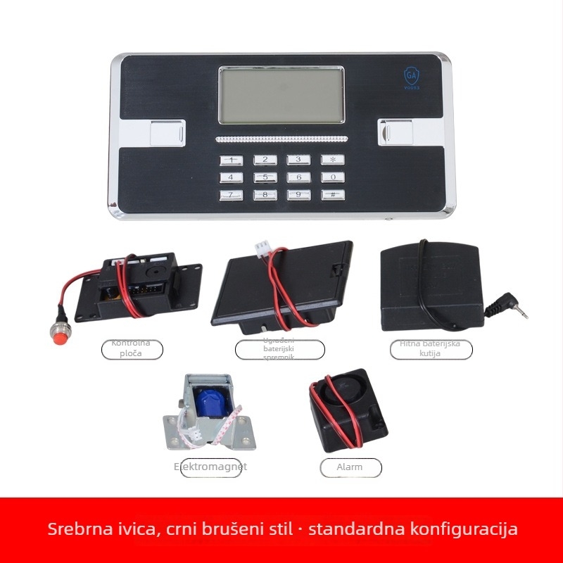 RD141 Sigurnosni ormar s elektroničkim numeričkim zaključavanjem, ABS materijal, namijenjen čeličnom namještaju i sigurnosnim ormarićima, razmak između zaključnih šipki 140