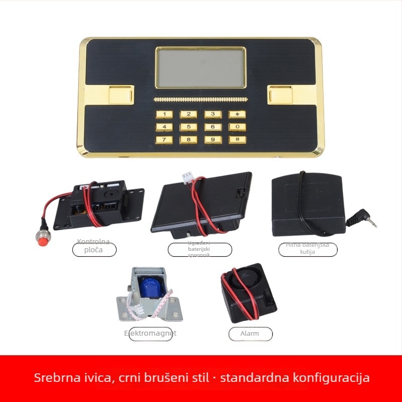 RD141 Sigurnosni ormar s elektroničkim numeričkim zaključavanjem, ABS materijal, namijenjen čeličnom namještaju i sigurnosnim ormarićima, razmak između zaključnih šipki 140