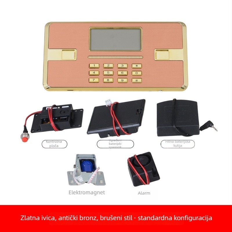 RD141 Sigurnosni ormar s elektroničkim numeričkim zaključavanjem, ABS materijal, namijenjen čeličnom namještaju i sigurnosnim ormarićima, razmak između zaključnih šipki 140