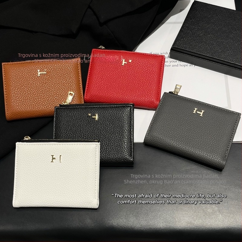 PU novčanik za kovanice s više pretinaca za kartice i remenom za nošenje (unisex, proljeće 2025)