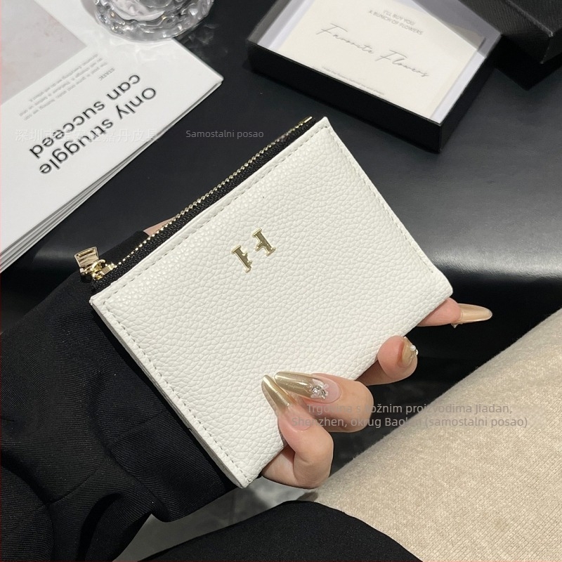 PU novčanik za kovanice s više pretinaca za kartice i remenom za nošenje (unisex, proljeće 2025)