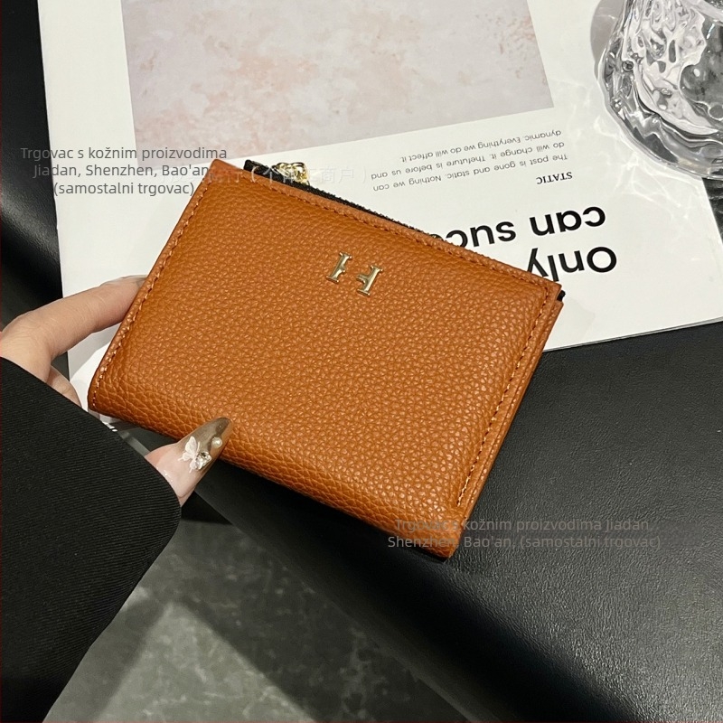 PU novčanik za kovanice s više pretinaca za kartice i remenom za nošenje (unisex, proljeće 2025)