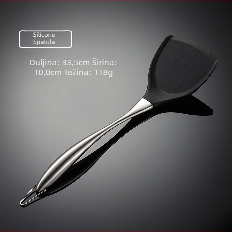 Kuhinjska spatula od silikona, protivklizna, otporna na visoke temperature, zaštita od opeklina; podrijetlo Jieyang