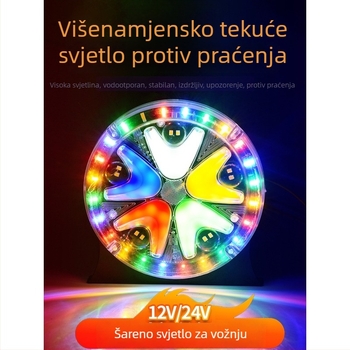 2026 24V šareni tekući LED sustav za kočenje s pokazivačem smjera, vodootporan