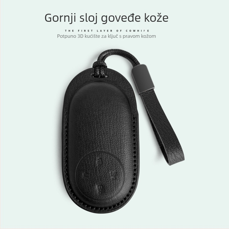 Futrola za ključ Huawei Enjoy S9 (teleća koža; minimalistički stil)