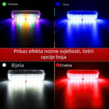 LED stražnje svjetlo s solarnim napajanjem – protiv zadnje sudara, model: Solar anti-rear collision light, izvor svjetla: LED, napon: 5V, vijek trajanja: 50.000 h
