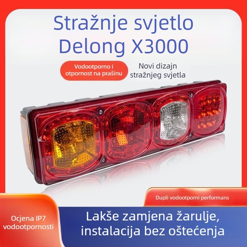 Zadnja LED svjetlosna jedinica Shaanxi Delong X3000 — 24V, 10W, 50.000 sati trajanja