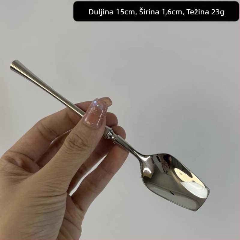 Dječje žlice od nehrđajućeg čelika, Qingxin cute stil, desertne i kavske žlice