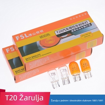 Žarulja za pokazivač smjera Foshan Lighting, staklena, model T20, pogodno za T20