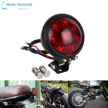 MR60102 zadnje svjetlo za motocikl, 12V LED kočnica svjetlo, metalno kućište, kompatibilno s Harley-Davidson