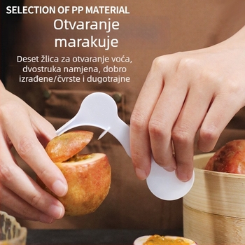 Jednokratna žlica za otvaranje marakuje, plastična, za odrasle, stil Novog kineskog, završna vodena površina