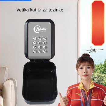 ASACK G22 Pametna kutija za ključeve s Bluetooth – aluminijska legura, Bluetooth elektronički zaključavac, za ulaz garaže B&B