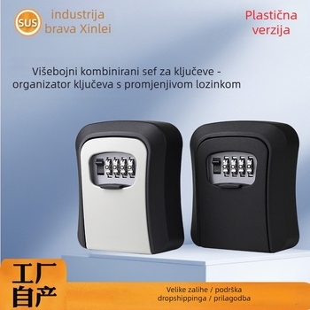 Mehanička kutija za rezervni ključ, ABS plastika, model XL-G2S, vodootporna i otporna na prašinu, za ulaz na gradilište