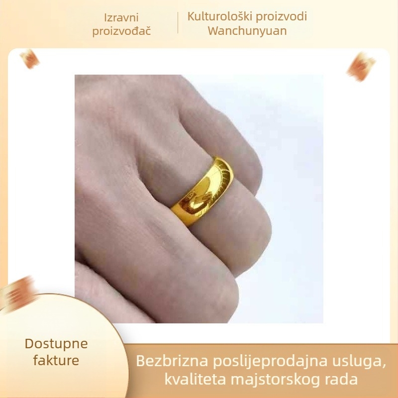 Unisex prsteni s etničkim stilom za parove, minimalistički dizajn