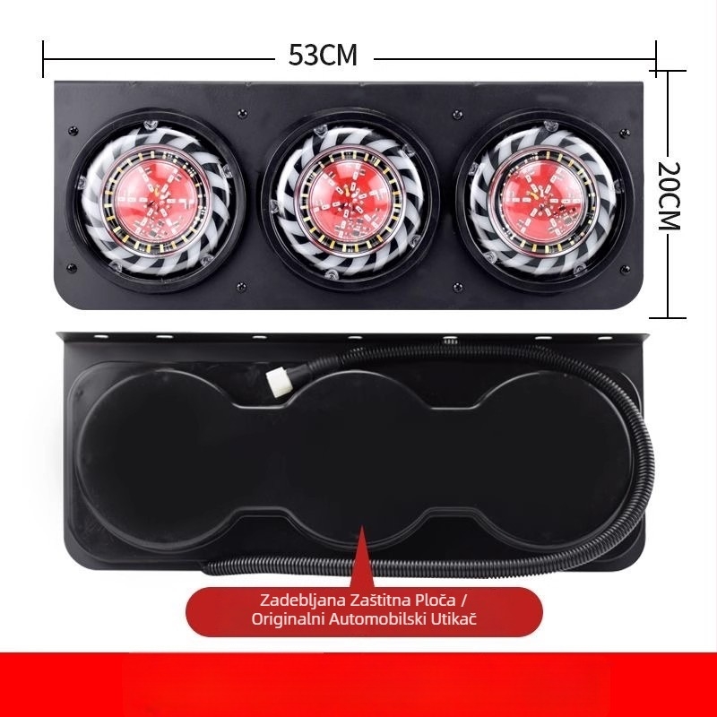 Zadnja svjetla prikolice kamiona, 24V LED, vodootporna, trostruka kočnica/indikator, stražnje kombinirano svjetlo