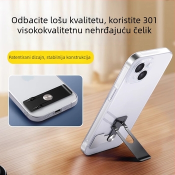 Držač za telefon za stolni stalak s rotacijom od 360°, ljepilo stražnje pričvršćivanje, legura