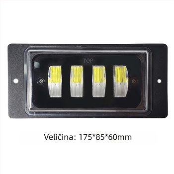 40W LED radno svjetlo za terenska vozila, 9-36V, 2525 LED, 6500K, aluminijska legura