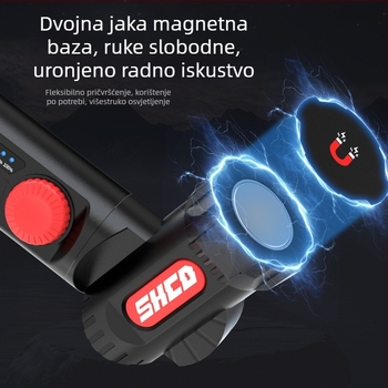 LED lampu za popravak vozila s magnetskom dugačkom trakom, aluminijska legura, 1200 lm, 3,7 V, LED