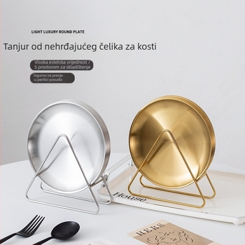 Disk za izbacivanje kostiju od nehrđajućeg čelika 201 - okrugli oblik, žičano završna obrada, ispis logotipa, mogućnost prilagodbe