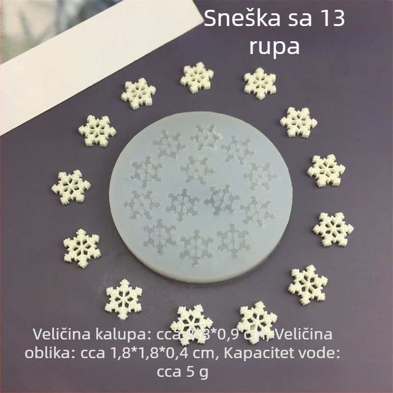 Silikonska kalupa za kolače - okrugli oblik, neobičan dizajn, za božićne čokoladne torte i deserte