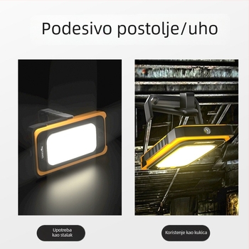 Y40 LED Svjetlo za Popravak s Magnetom, Prijenosna Power Banka, Solarno Vanjsko Svjetlo, Višefunkcionalna Litijska Baterija