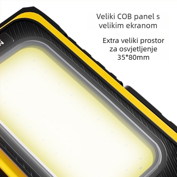 Y40 LED Svjetlo za Popravak s Magnetom, Prijenosna Power Banka, Solarno Vanjsko Svjetlo, Višefunkcionalna Litijska Baterija