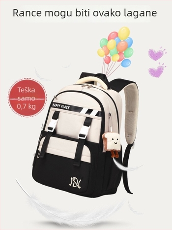 Ruksak za studente velikog kapaciteta, više pretinaca, vodootporan najlon, unisex dizajn, kompatibilan s 16-inčnim prijenosnikom