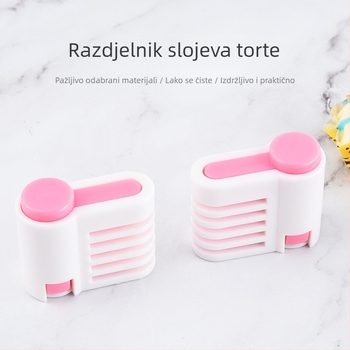 Rezač za tortu i pomoćnik za slojevito slaganje kruha, plastični alat za pečenje, PS materijal