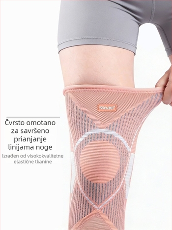 Najlonski štitnici za koljena za vanjske sportove – za odrasle, sigurno učvršćivanje, raspodjela tlaka, osnovna kompresija (Materijal: Nylon; Primjenjivi sportovi: vanjski sportovi i fitness; Kategorija: štitnici za koljena; Funkcija: distribuira tlak, ogr