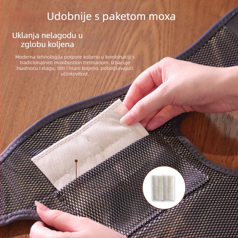 Grijajući masažni jastuk za koljeno i rame sa vibracijom i moksibustijom, inteligentna kontrola temperature, 5V, 5W, 45–60°C